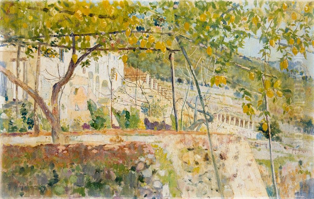 Cappucini Amalfi Monastery Oil Painting by Joseph Lindon Smith