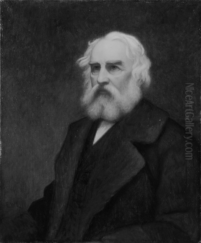 Henry Wadsworth Longfellow (1807-1882) Oil Painting by Ernest Wadsworth Longfellow