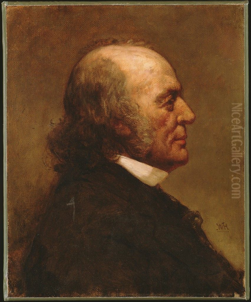 Jean Louis Rodolphe Agassiz (1807-1873) Oil Painting by William Morris Hunt