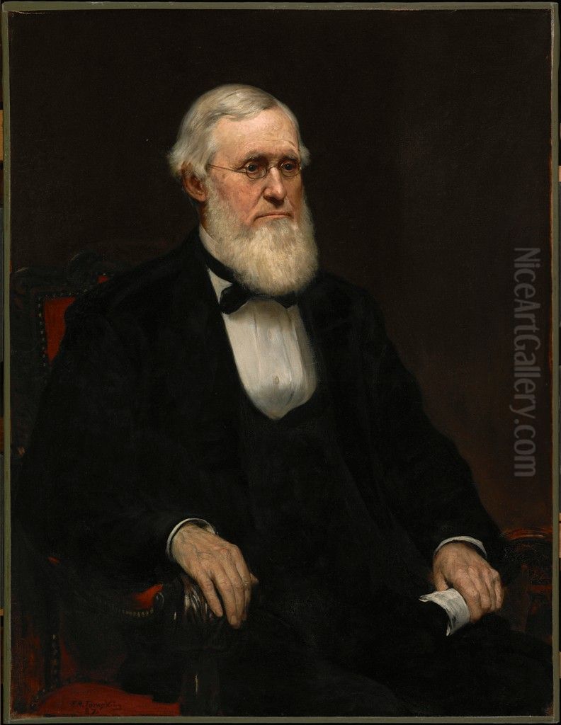Ebenezer Rockwood Hoar (1816-1895) Oil Painting by Frank Hector Tompkins