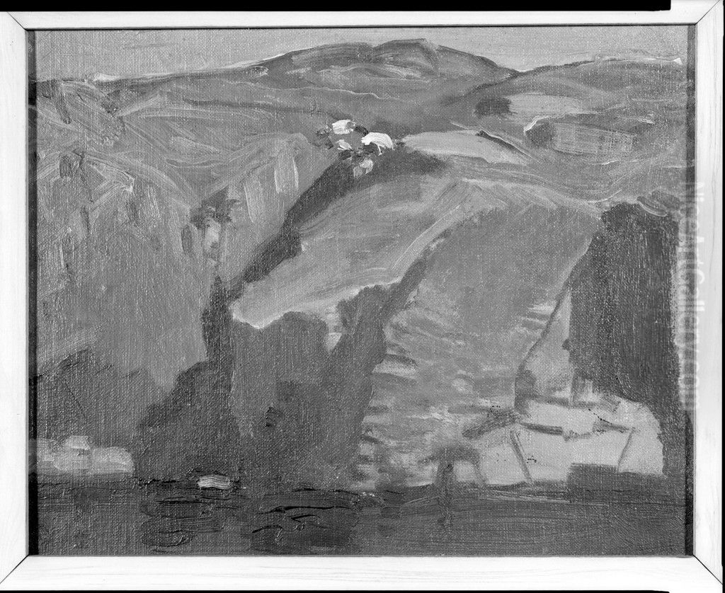 Cliffs Oil Painting by George Wesley Bellows