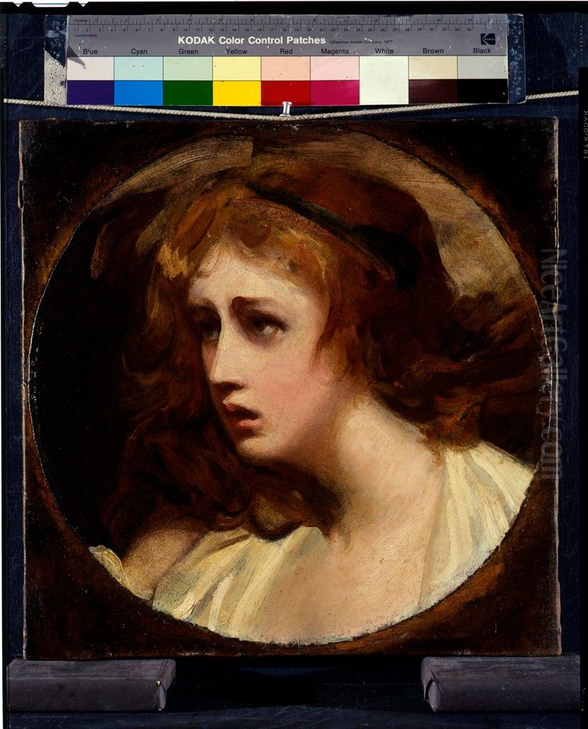 Lady Hamilton as Tragedy Oil Painting by George Romney