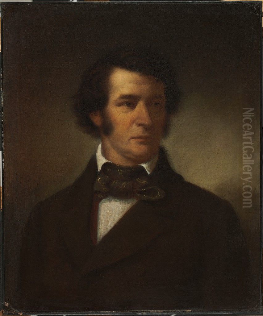 Charles Sumner (1811-1874) Oil Painting by Walter M. Brackett