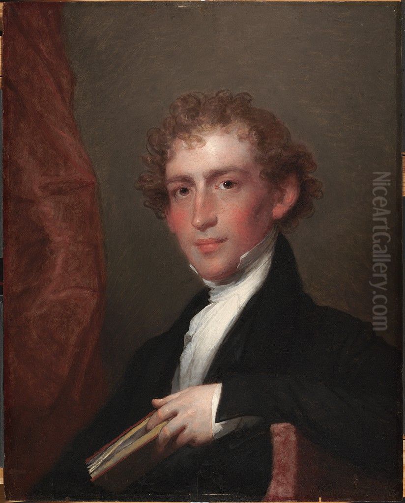 Edward Everett (1794-1865) Oil Painting by Gilbert Stuart