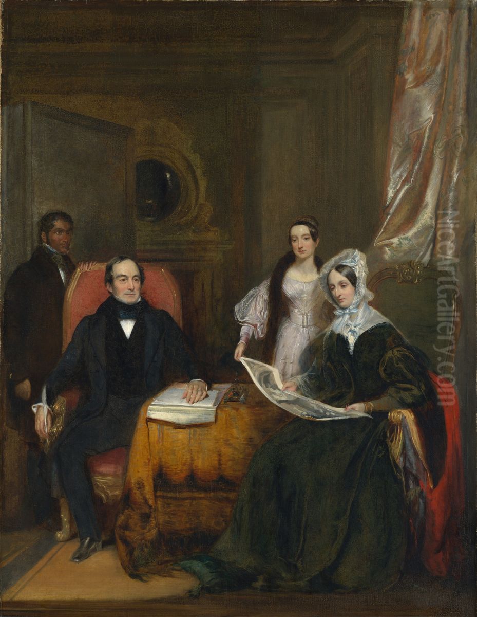 James Arnold (1781-1868) and family Oil Painting by Robert Scott Lauder