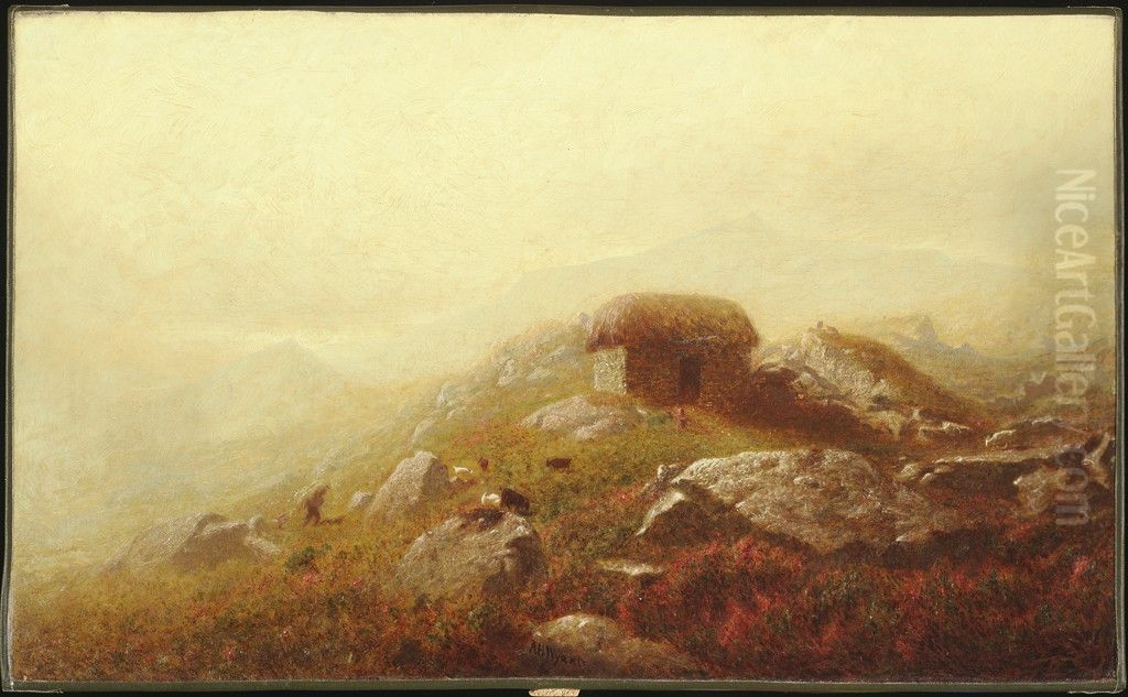 Misty Morning Near the Lakes of Killarney Oil Painting by Alexander Helwig Wyant