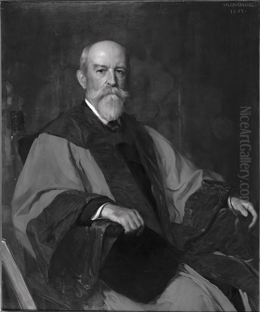 Henry Pickering Bowditch (1840-1911) Oil Painting by Ignaz Gaugengigl