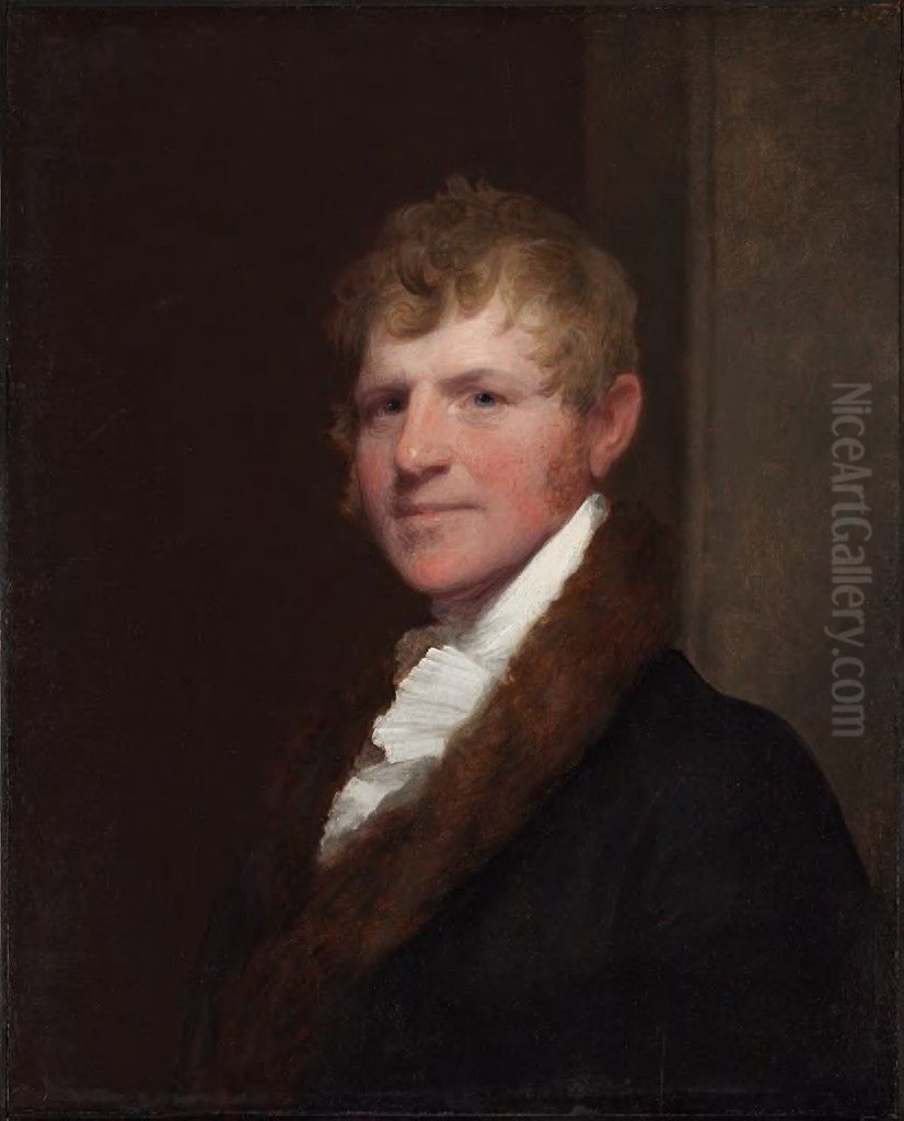 Josiah Quincy, Jr. (1802-1882) Oil Painting by Gilbert Stuart