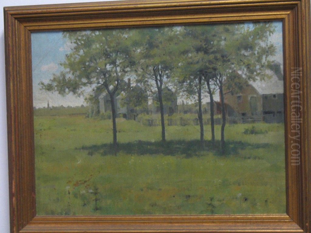 View of a Farm Oil Painting by Edward Martin Taber