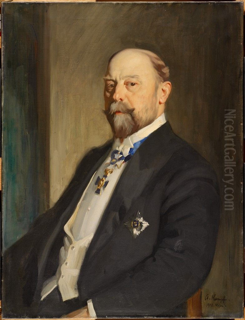 Portrait of Hugo Reisinger Oil Painting by Arthur Kampf