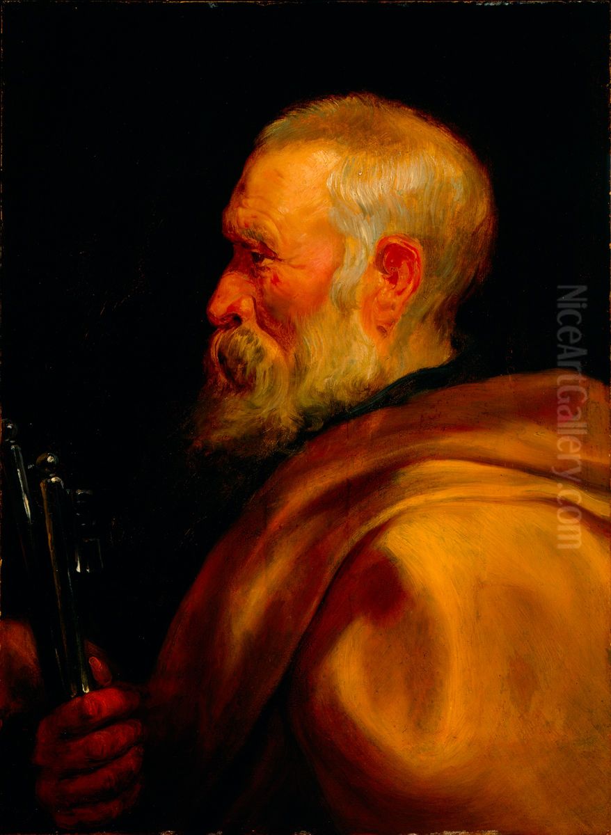 Saint Peter Oil Painting by (studio of) Rubens, Peter Paul
