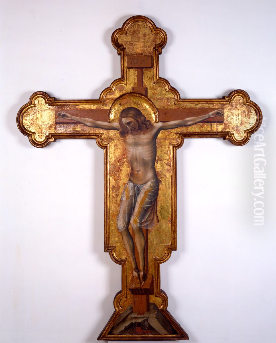 Christ on the Cross Oil Painting by Guariento di Arpo