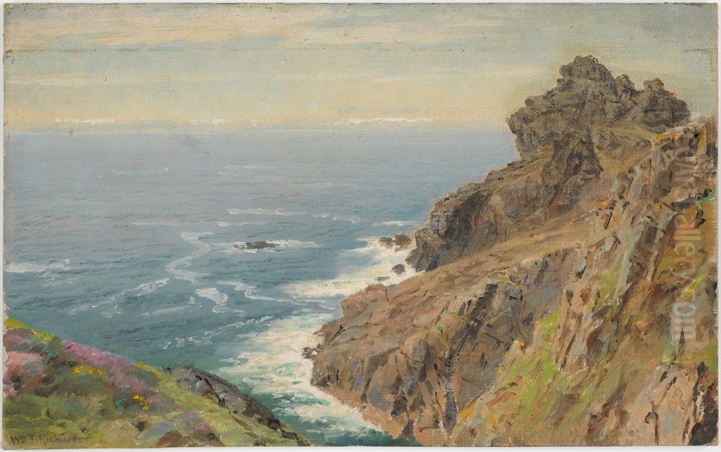 Coast Near Boscastle, Cornwall Oil Painting by William Trost Richards