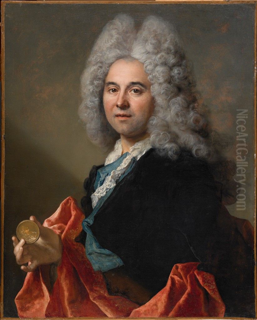 Norbert Roettiers Oil Painting by Nicolas de Largilliere