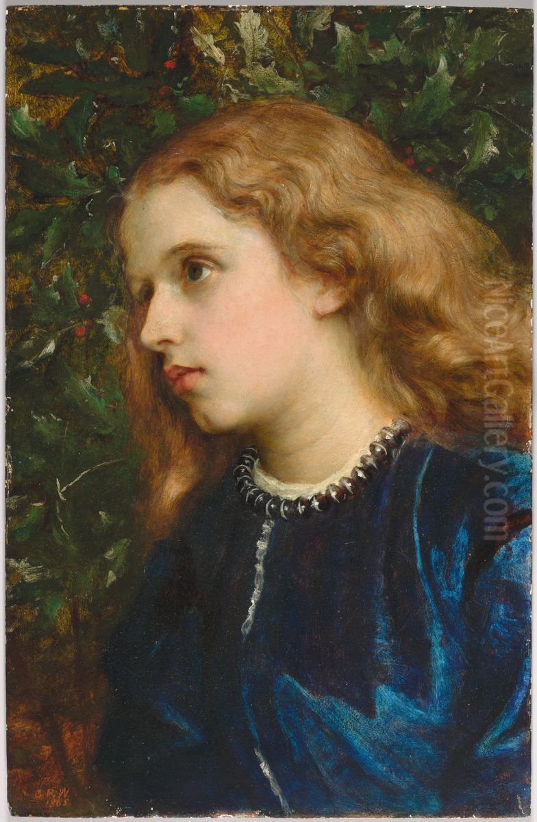 Virginia Dalrymple (1850-1922) Oil Painting by George Frederic Watts