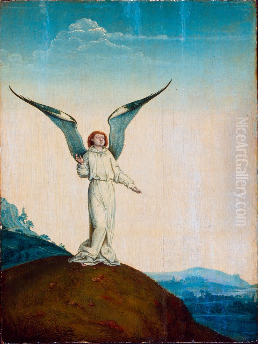 Angel Oil Painting by Lucas Van Leyden