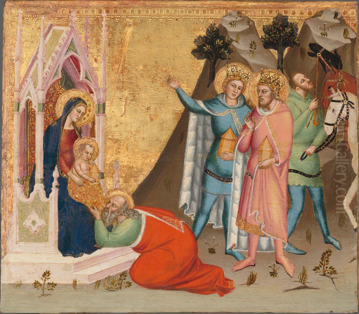 Adoration of the Magi Oil Painting by Master Of The Ashmolean Predella