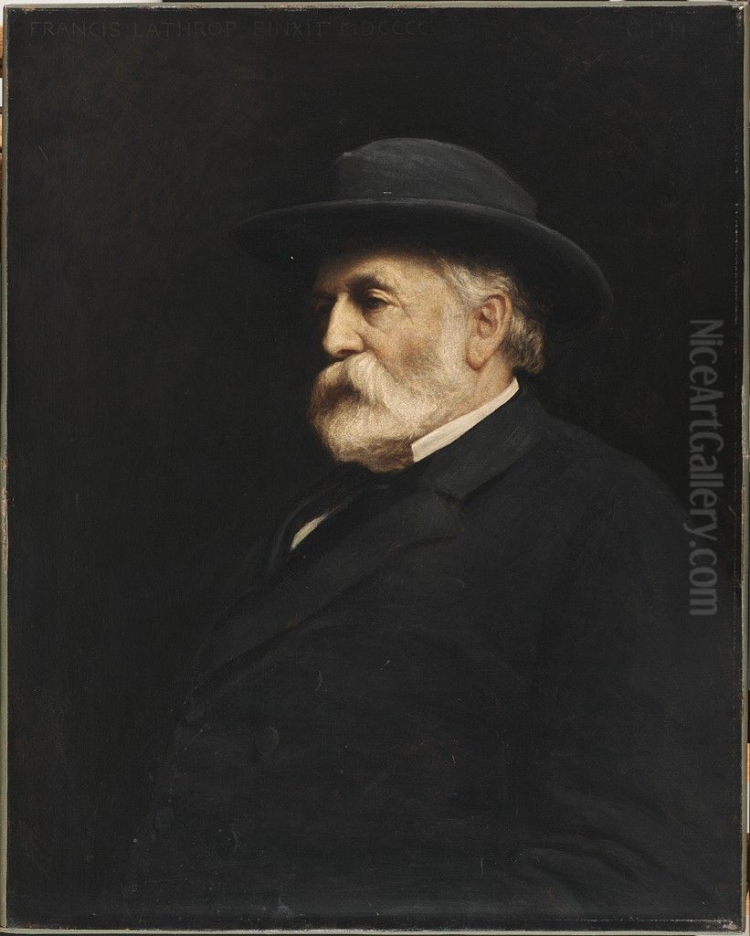 Collis Potter Huntington (1821-1900) Oil Painting by Francis Lathrop