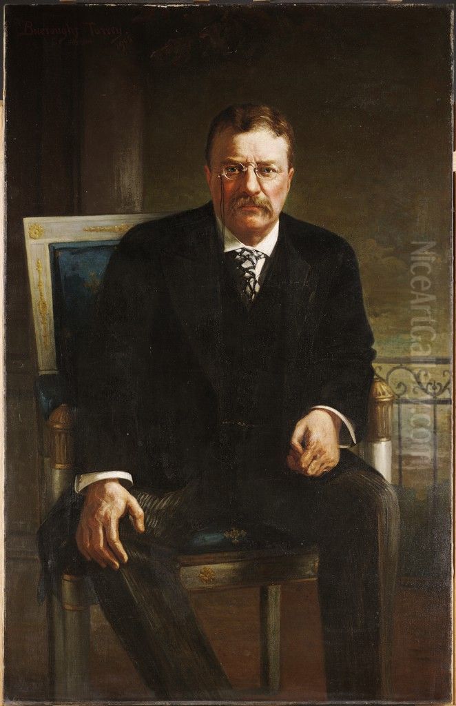 Theodore Roosevelt (1858-1919) Oil Painting by George Burroughs Torrey
