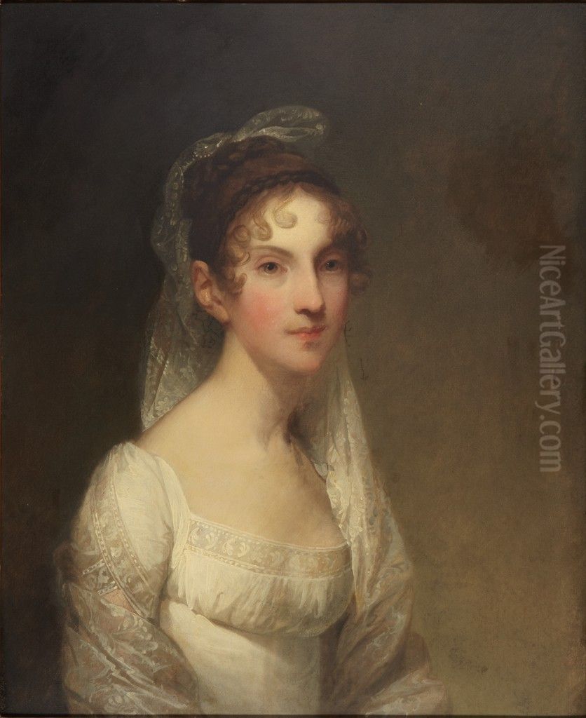 Mary Harrison Eliot (1788-1846) Oil Painting by Gilbert Stuart