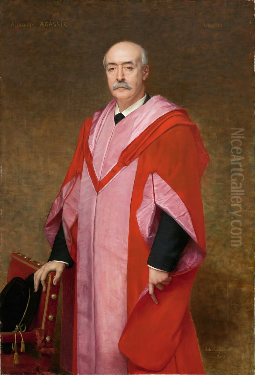 Alexander Agassiz (1835-1910) Oil Painting by Jules Lefebvre