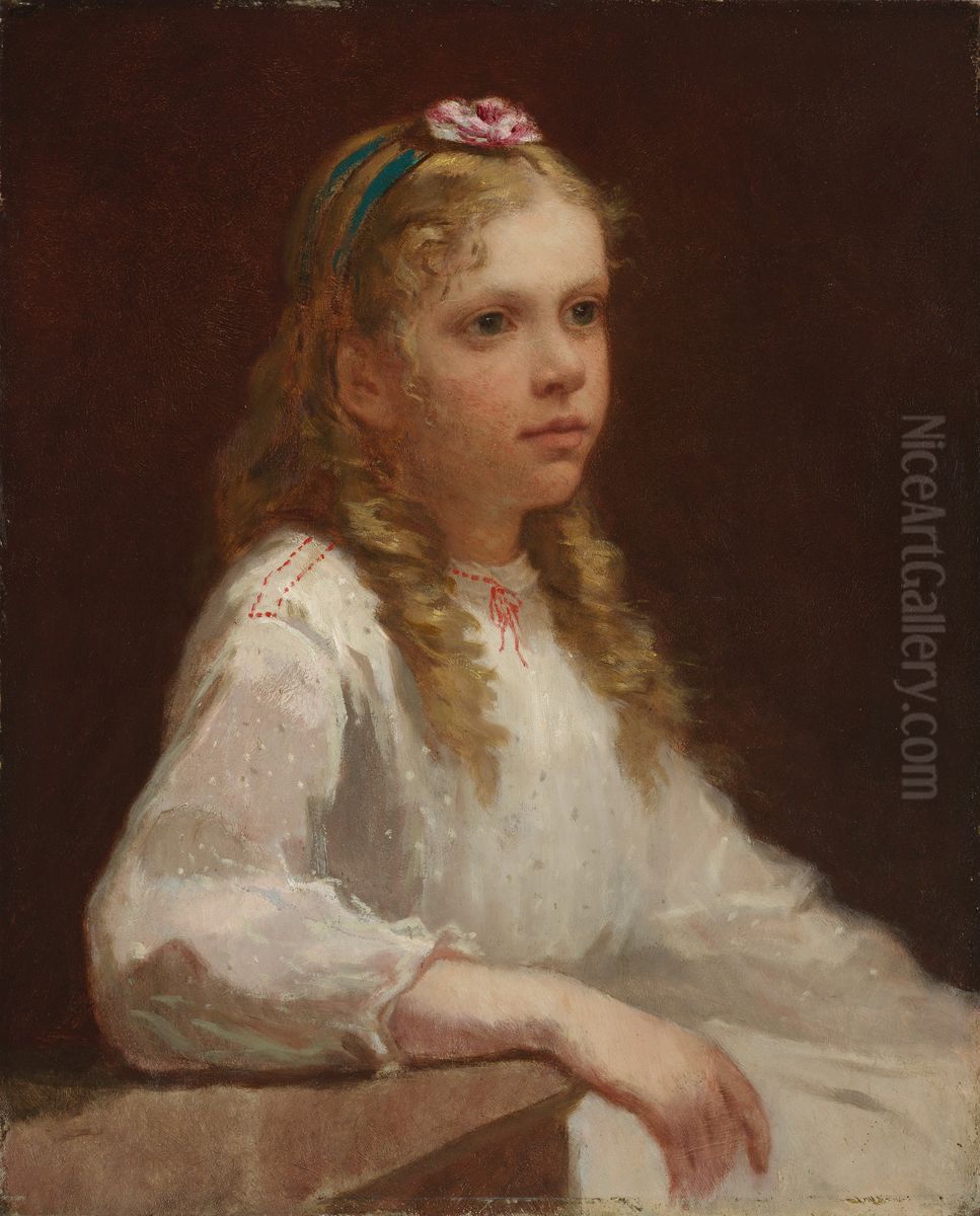 Susan Heard Oliver Dabney Oil Painting by William Morris Hunt
