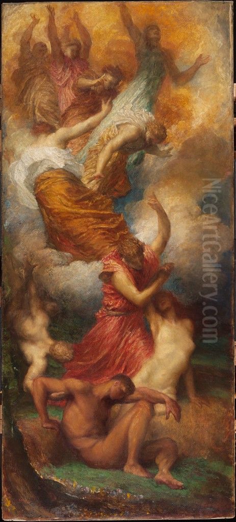 The Creation of Eve Oil Painting by George Frederic Watts