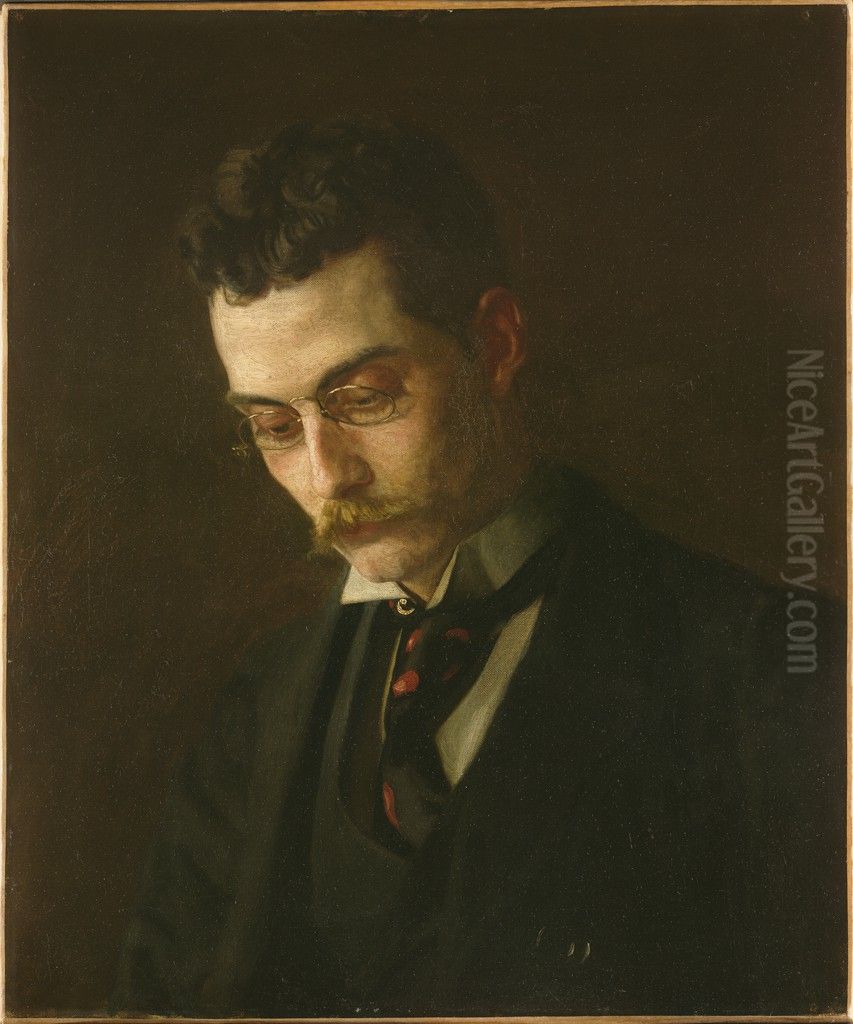 Francis J. Ziegler Oil Painting by Thomas Cowperthwait Eakins