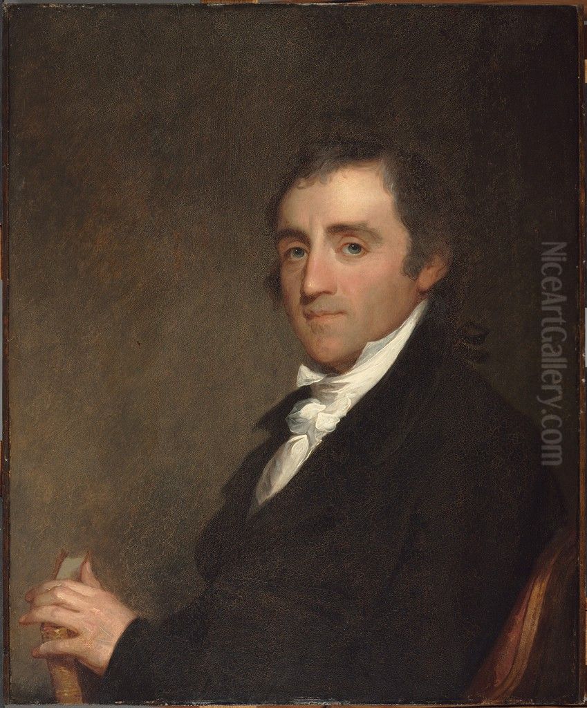 Fisher Ames (1758-1808) Oil Painting by Gilbert Stuart