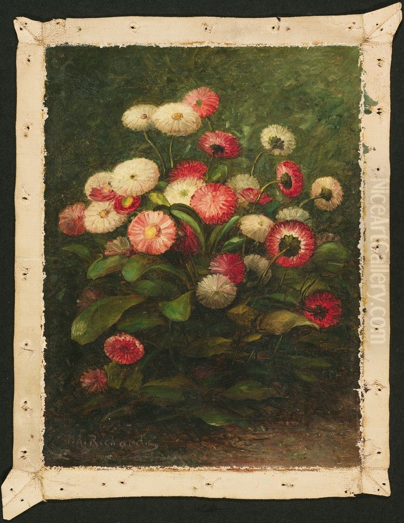 Daisies Oil Painting by Thomas Addison Richards