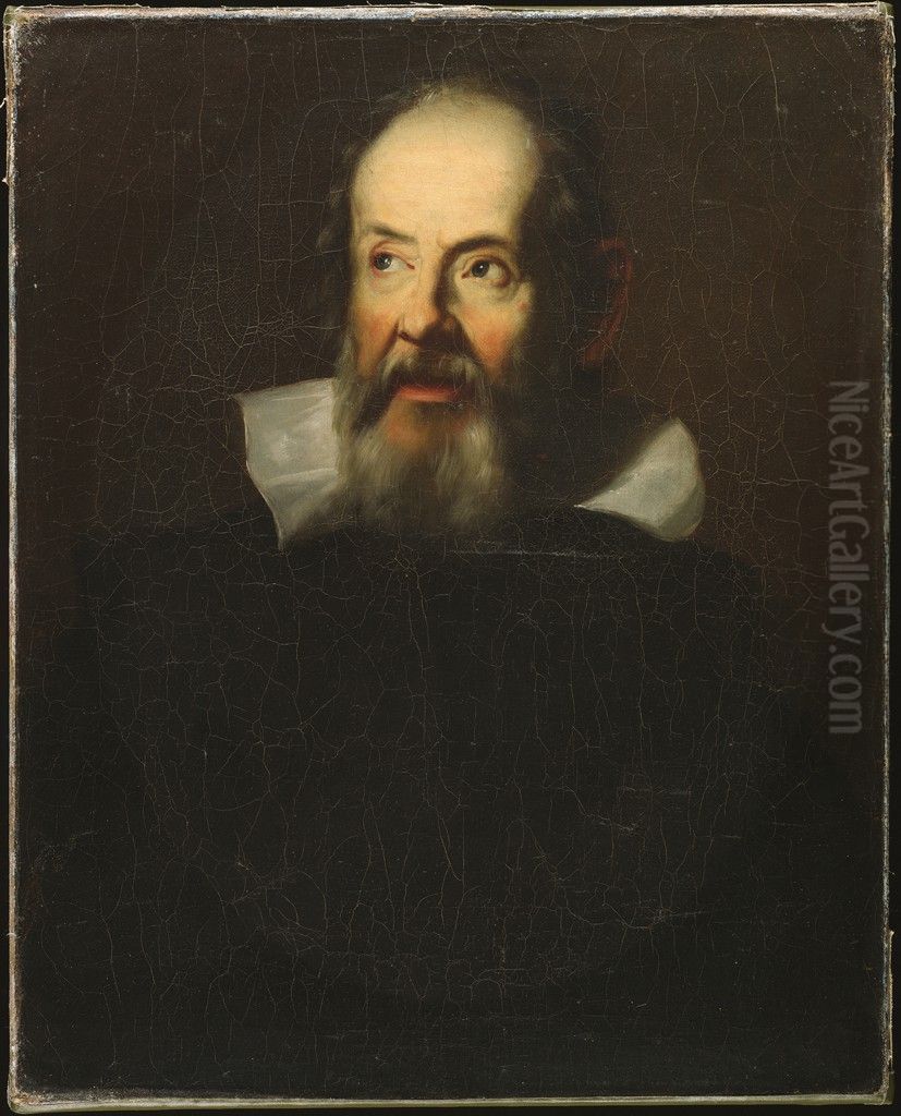 Galileo Galilei (1564-1642),  after Justus Suttermans Oil Painting by William Tolman Carlton