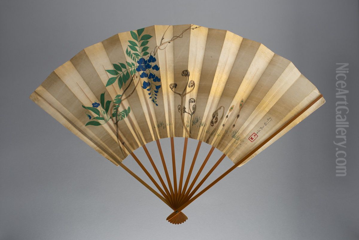 Spring Flowers Oil Painting by Sakai Hoitsu