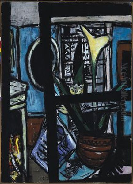 Souvenir of Chicago Oil Painting by Max Beckmann