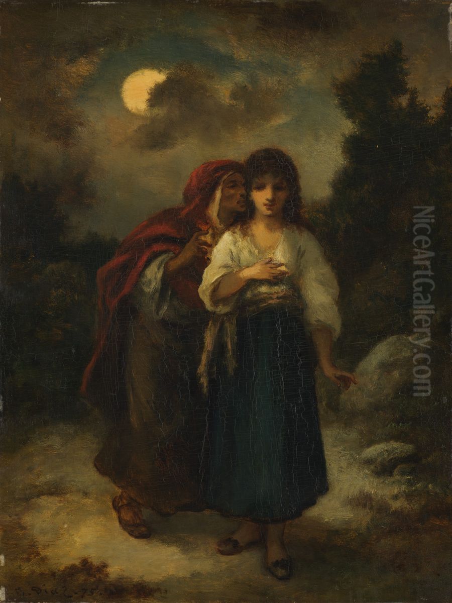 Le Malefice Oil Painting by Narcisse Virgilio Diaz