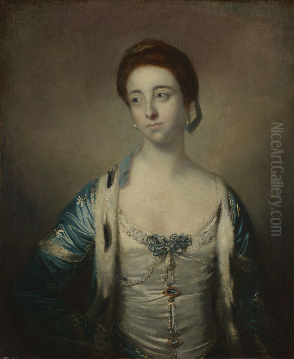 Mrs. Robert Brudenell Oil Painting by Of Sir Joshua Reynolds