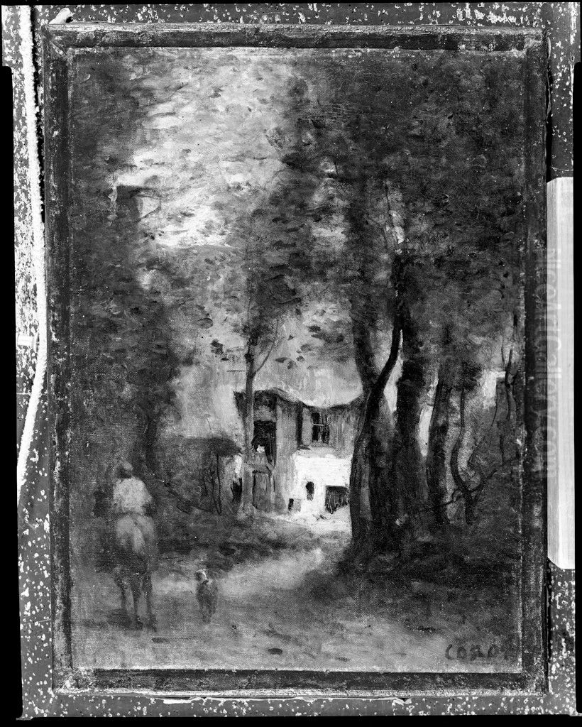 Landscape in the Environs of Gournay-en-Bray Oil Painting by Jean-Baptiste Camille Corot