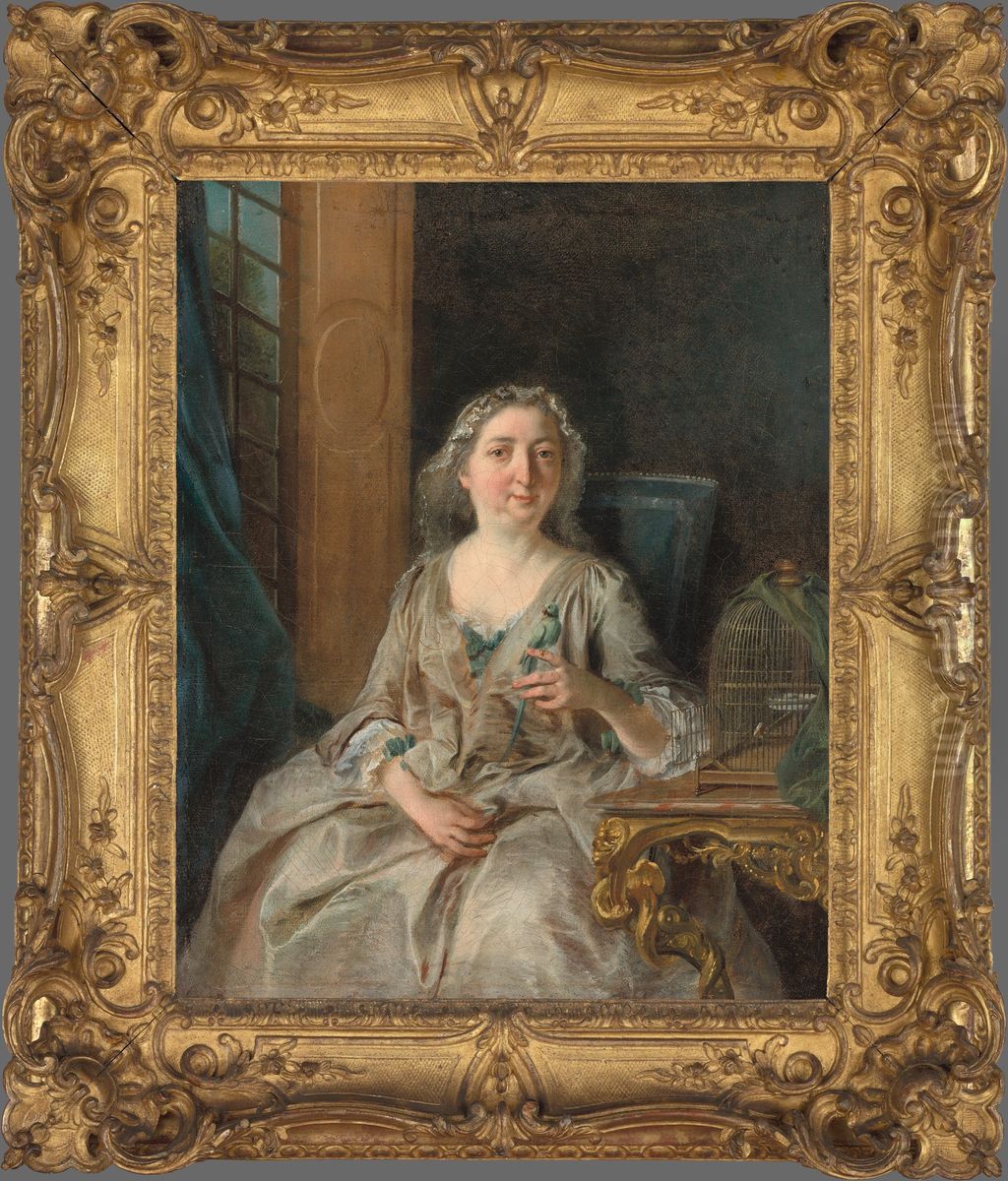 Portrait of Madame Gaignat Oil Painting by Nicolas Lancret