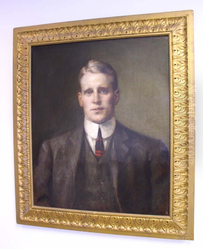 Francis Hardon Burr (1890-1914) Oil Painting by Alphonse Jongers
