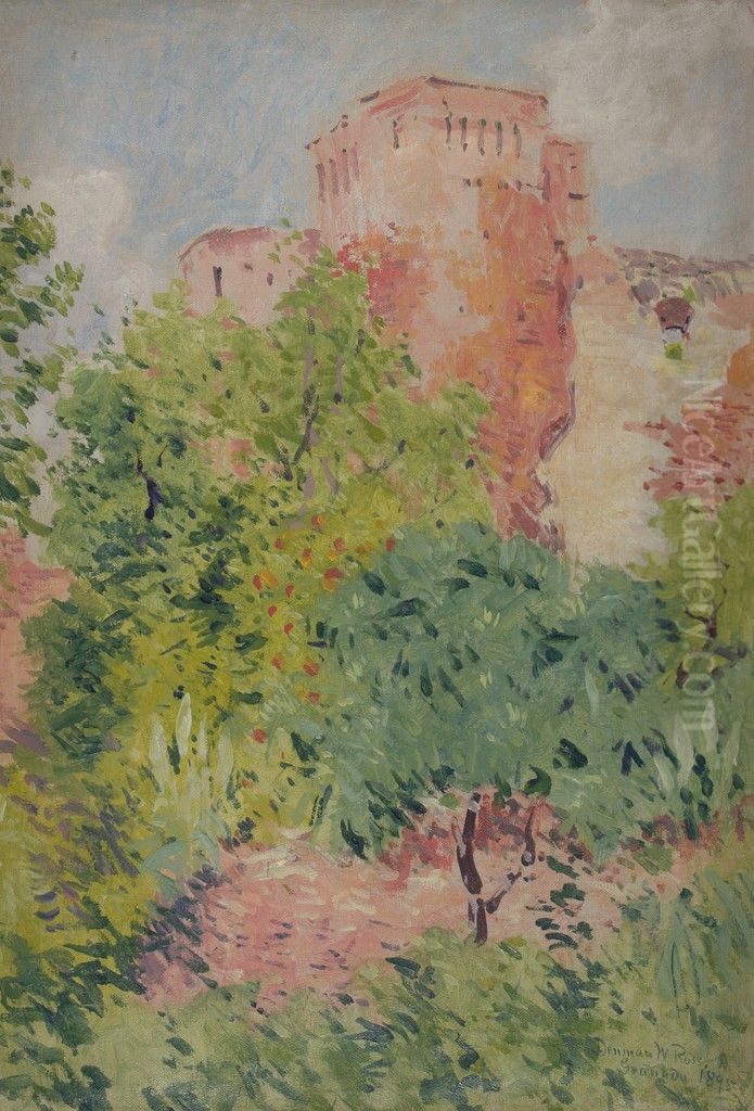 Granada Oil Painting by Denman Ross