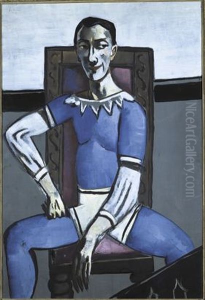 Portrait of Zeretelli Oil Painting by Max Beckmann