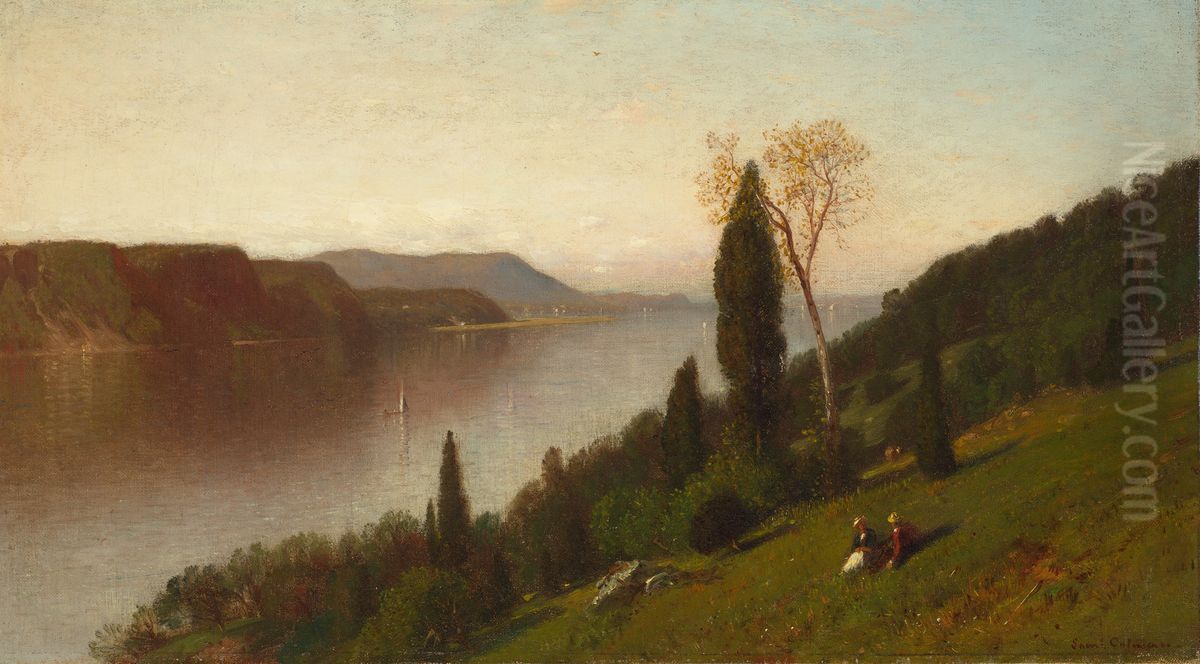Summer, Hastings on Hudson Oil Painting by Samuel Colman