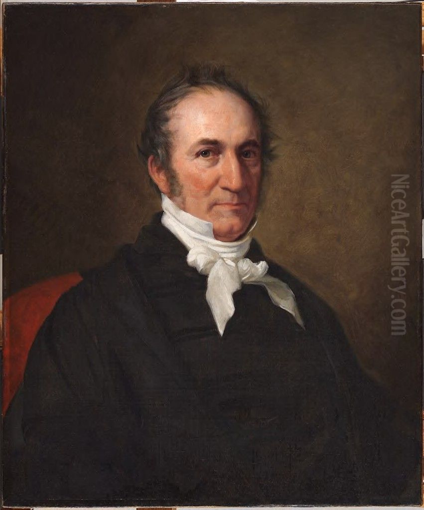Edward Tyrell Channing (1790-1856) Oil Painting by George Peter Alexander Healy