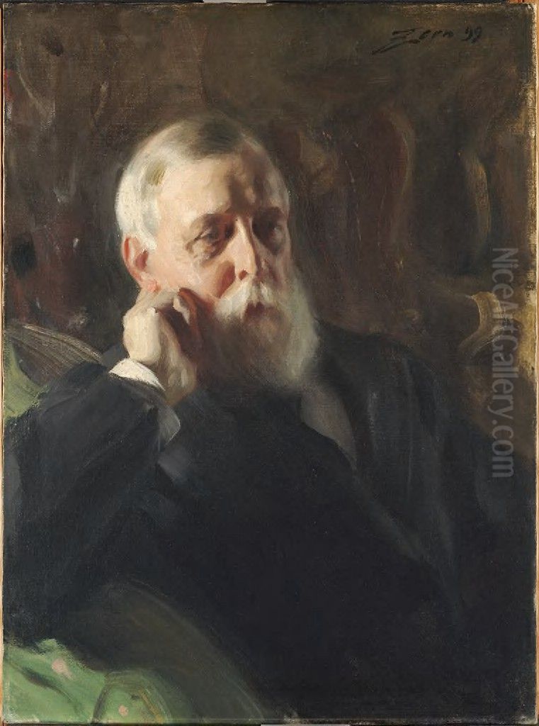 Joseph Randolph Coolidge (1828-1925) Oil Painting by Anders Zorn