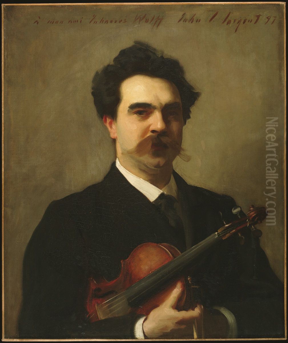 Johannes Wolff (1863-1931) Oil Painting by John Singer Sargent