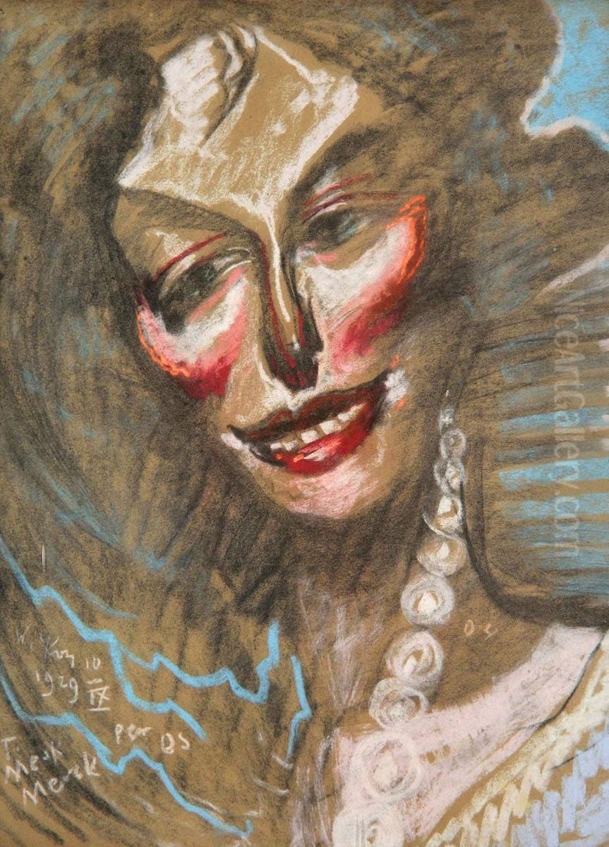 Portrait of Zofia Szumanowa nee Szczepanowska Oil Painting by Stanislaw Ignacy Witkiewicz (Witkacy)