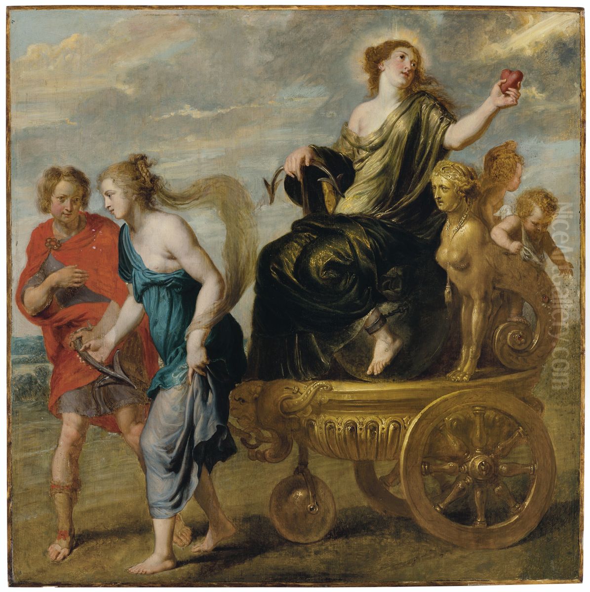 The Triumph of Hope Oil Painting by Erasmus Quellinus II
