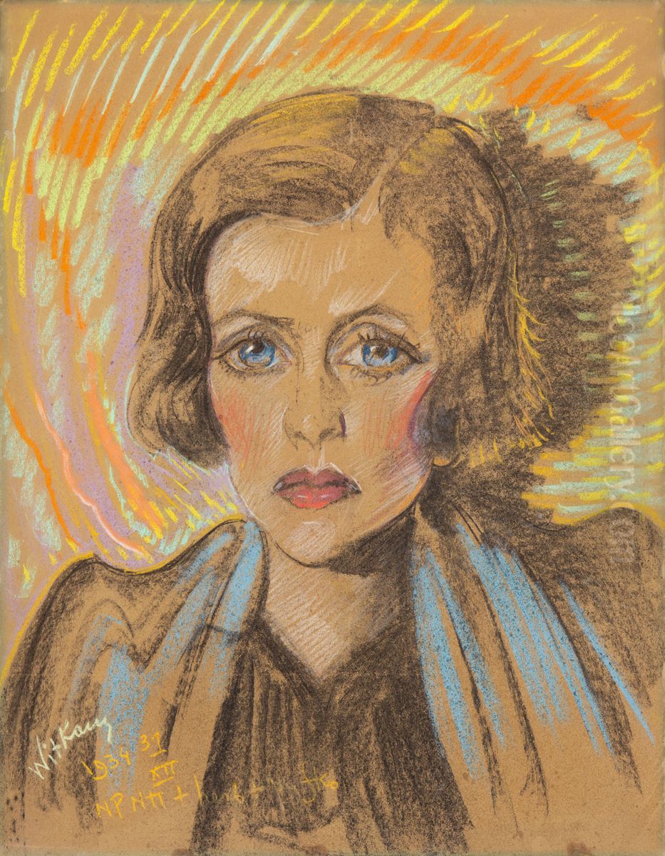 Portret Zofii Brezowej Oil Painting by Stanislaw Ignacy Witkiewicz (Witkacy)