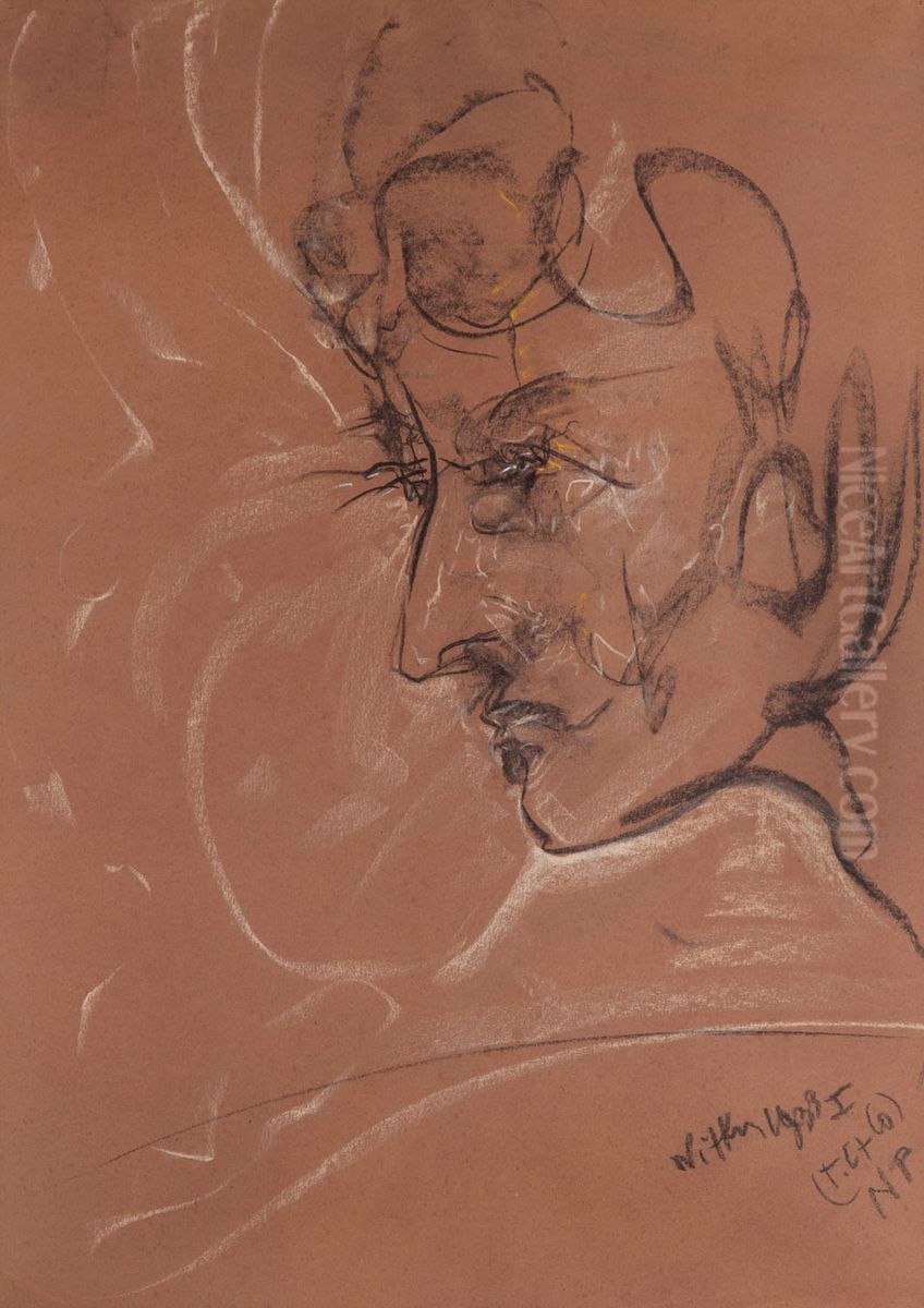 Portrait of a woman Oil Painting by Stanislaw Ignacy Witkiewicz (Witkacy)