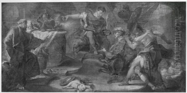 Mythologische Szene Oil Painting by Giambattista Pittoni