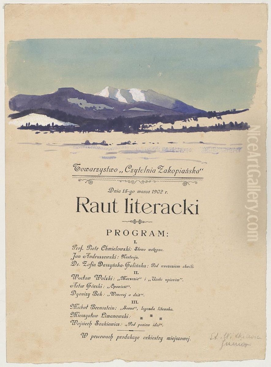 View of Tatras Oil Painting by Stanislaw Ignacy Witkiewicz (Witkacy)